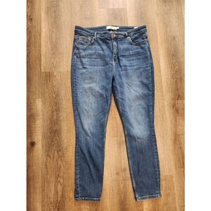 Vineyard Vines High-Rise Skinny denim jeans women's 33x27 med wash whale